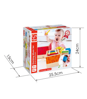 Set de Música Apilable Hape Instrumentos de Juguete