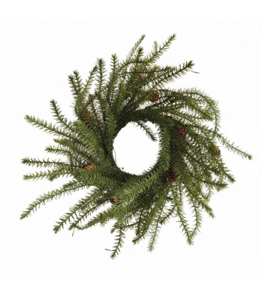 Corona Navideña con Piñas 40 cm Alparams