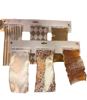 Cinta Dorada 7 Diseños Surtidos 8.9 x 10 m Alparamis