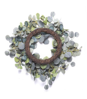 Corona de Hojas de Eucalipto 50 cm