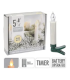 Extencion de 5 Velas Marfil con Timer Alparamis