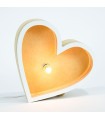 Lámpara Corazón de Madera 20 cm