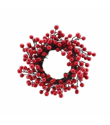 Corona Navideña con Bayas Rojas 30.5 cm Alparamis