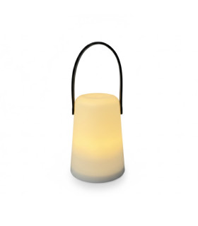 Lámpara LED Blanca con Manija Verde Oliva 14 cm Alparamis