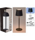 Lámpara de Mesa Recargable USB 27 cm Negra Alparamis