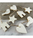 Adornos de Figuras de Madera Colgantes 9 cm x 8