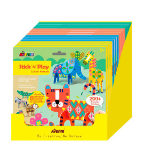 Kits Stick N Play 3D 12 Pz en 4 Diseños con Exhibidor Avenir