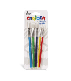 Pinceles Escolares Carioca Brush x 5