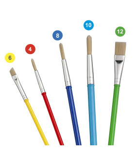 Pinceles Escolares Carioca Brush x 5