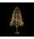 Árbol Negro 70 cm y 500 Luces Cálidas Alparamis