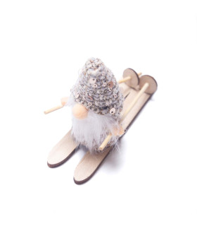 Adorno para Colgar Figura Marrón 12 cm Alparamis