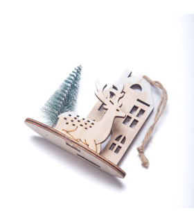 Adorno para Colgar Figura Marrón 12 cm Alparamis