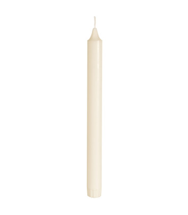 Vela Taper 25 cm Color Crema x 4 unidades