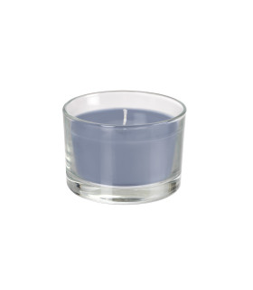 Vela en Soporte de Cristal Steel Blue 8.5x6 cm