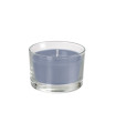 Vela en Soporte de Cristal Steel Blue 8.5x6 cm