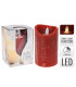 Vela LED a Batería Roja 7.5 x 12.5 cm Alparamis