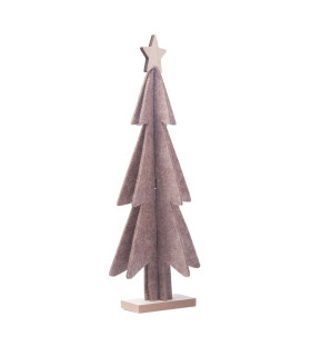 Adorno de Pino Navideño de Tela Fieltro 32 cm Alparamis