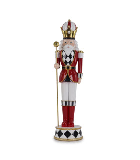 Adorno de Cascanueces con Corona y Bastón 48.5 cm Alparamis
