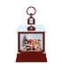 Farol Casa de Campo con Santa y Animales 16 x 29 cm con LED Alparamis
