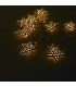 Guirnalda de 10 Estrellas LED 4 cm Plateadas Alparamis