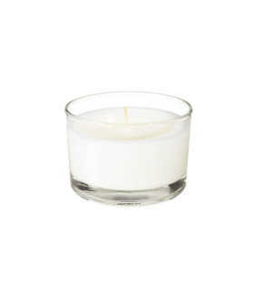 Vela en Soporte de Cristal Ibiza 8.5x6 cm