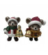 Adorno de Navidad Ratoncito con Campana 11 cm Alparamis