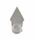 Adorno de Navidad Casita Porta Vela Porcelana 12 cm Alparamis