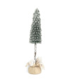 Árbol de Navidad Nevado con Base de Yute 78 cm Alparamis