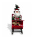 Adorno Trineo de Santa Musical con luz LED 60 cm Alparamis