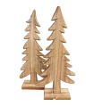 Adorno de Árbol de Navidad de Madera 33 cm Alparamis