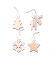 Adorno Navideño para Colgar de Madera 10 cm Alparamis