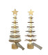 Adorno de Pino Navideño de Madera 37 cm Alparamis