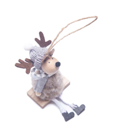 Adorno para Colgar Figura Marrón 12 cm Alparamis