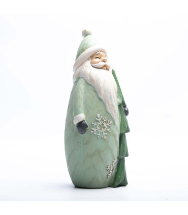 Adorno de Papá Noel con Pino 24 cm Alparamis