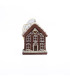 Adorno de Casita de Jengibre con Luz 10 cm Alparamis