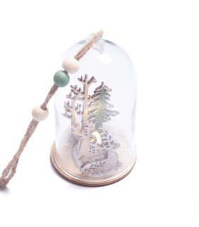 Adorno para Colgar Figura Verde 12 cm Alparamis