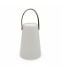 Lámpara LED Blanca con Manija Verde Oliva 20 cm Alparamis