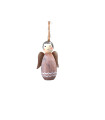 Adorno de Madera Ángel Rosa Dior 8 cm Alparamis