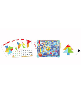 Laberinto Espacial y Tablero de Tangram Hape