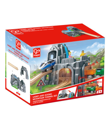 Juego de Túnel de Montaña con Luz y Sonido para Vías de Tren Hape