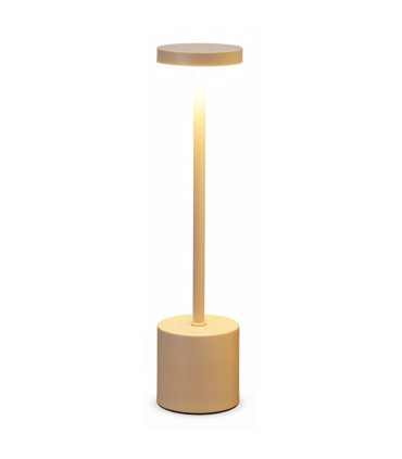 Lámpara de Mesa Recargable USB 34 cm Crema Alparamis