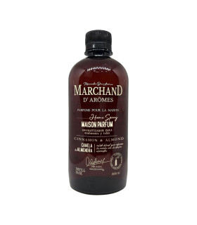 Refill PET de 500 ml de Aromatizador Canela y Almendra Marchand D Aromes