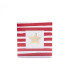 Tarjetas Stamping Rayas y Hojas Rojas - PACK x 12