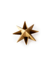 Estrella para Armar 12 cm Dorada x 3