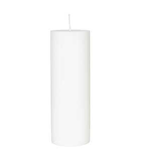 Vela Pilar 7 x 20 cm Blanca