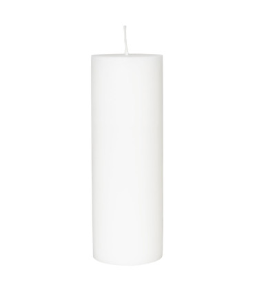 Vela Pilar 7 x 20 cm Blanca