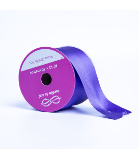 Cinta de Raso Doble Faz Violeta 5 cm x 10 m