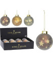 Bola Estrellas Doradas 8 cm Surtido Alparamis