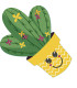 Servilletas 33 x 33 cm Troqueladas Silhouette Cactus