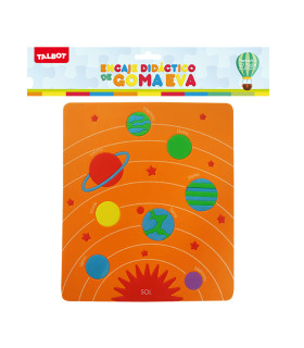 Juego de Encastre de Goma Eva Planetas 27x24 cm